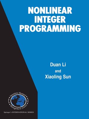 cover image of Nonlinear Integer Programming